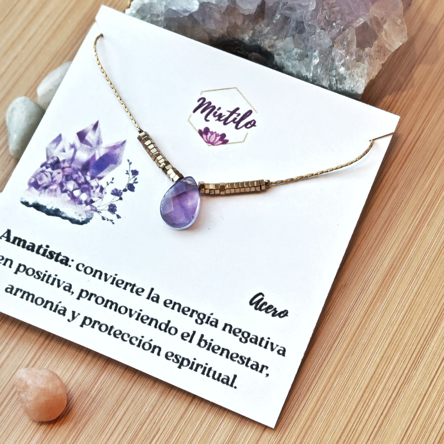 Collar Amatista – Bienestar, Armonía y Protección Energética | Mixtilo