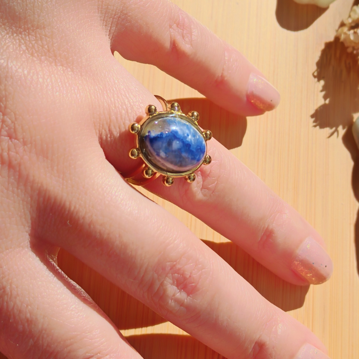 Anillo sodalita - Claridad y Sabiduría