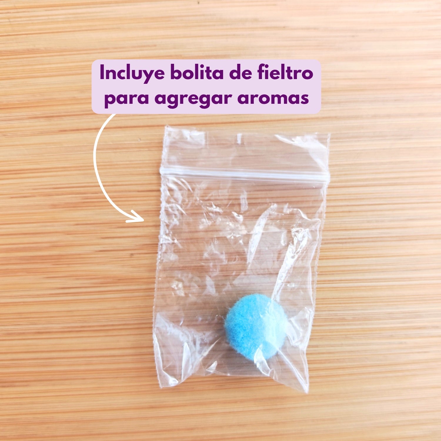 Bolita de fieltro para aroma 