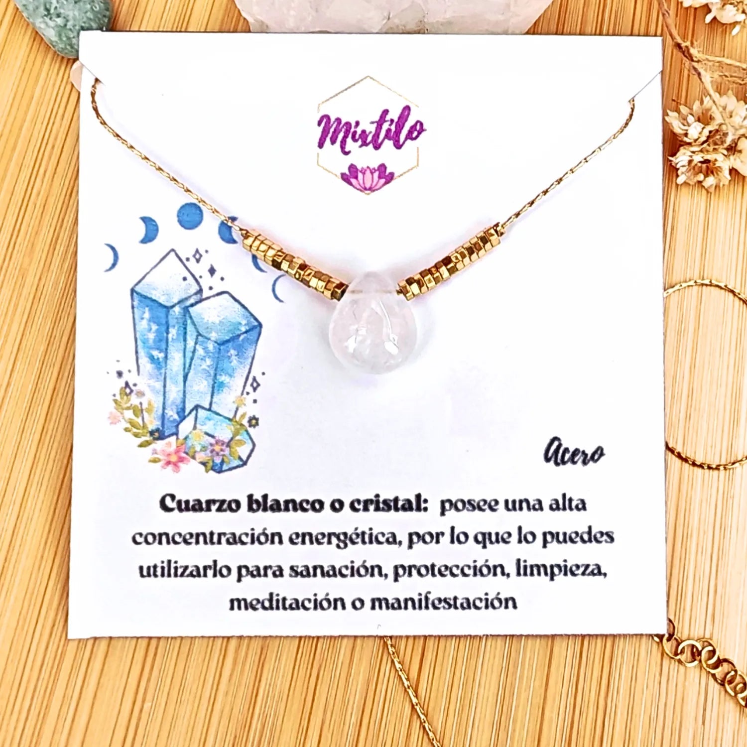 Collar Cuarzo Blanco – Protección energética
