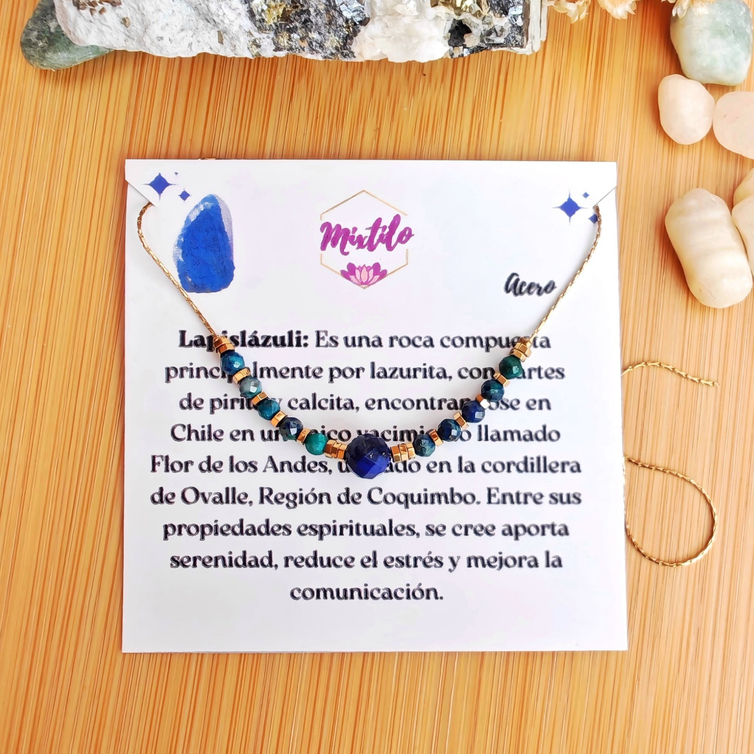 Collar lapislázuli crisocola – Serenidad, Sabiduría y Comunicación | Mixtilo