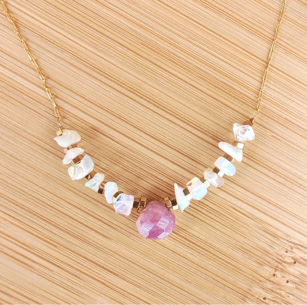 Collar Ópalo de Fuego – Motivación y Prosperidad