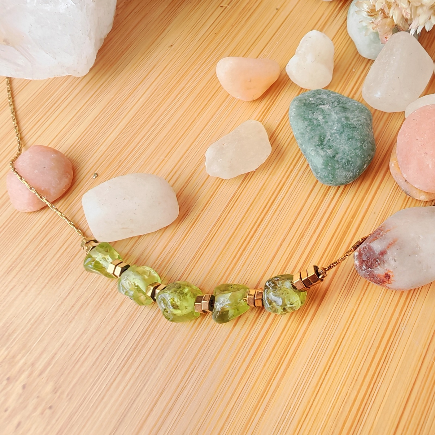 Collar Peridoto – Felicidad, Energía Solar y Buen Ánimo | Mixtilo