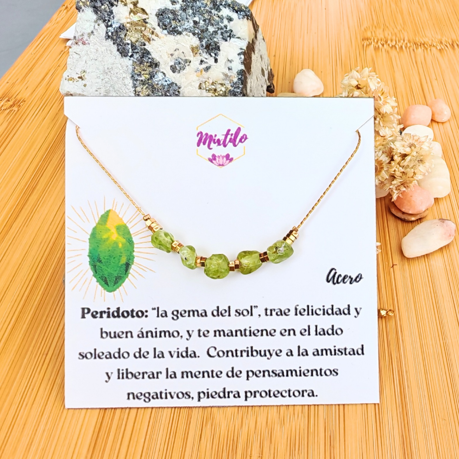 Collar Peridoto – Felicidad, Energía Solar y Buen Ánimo | Mixtilo