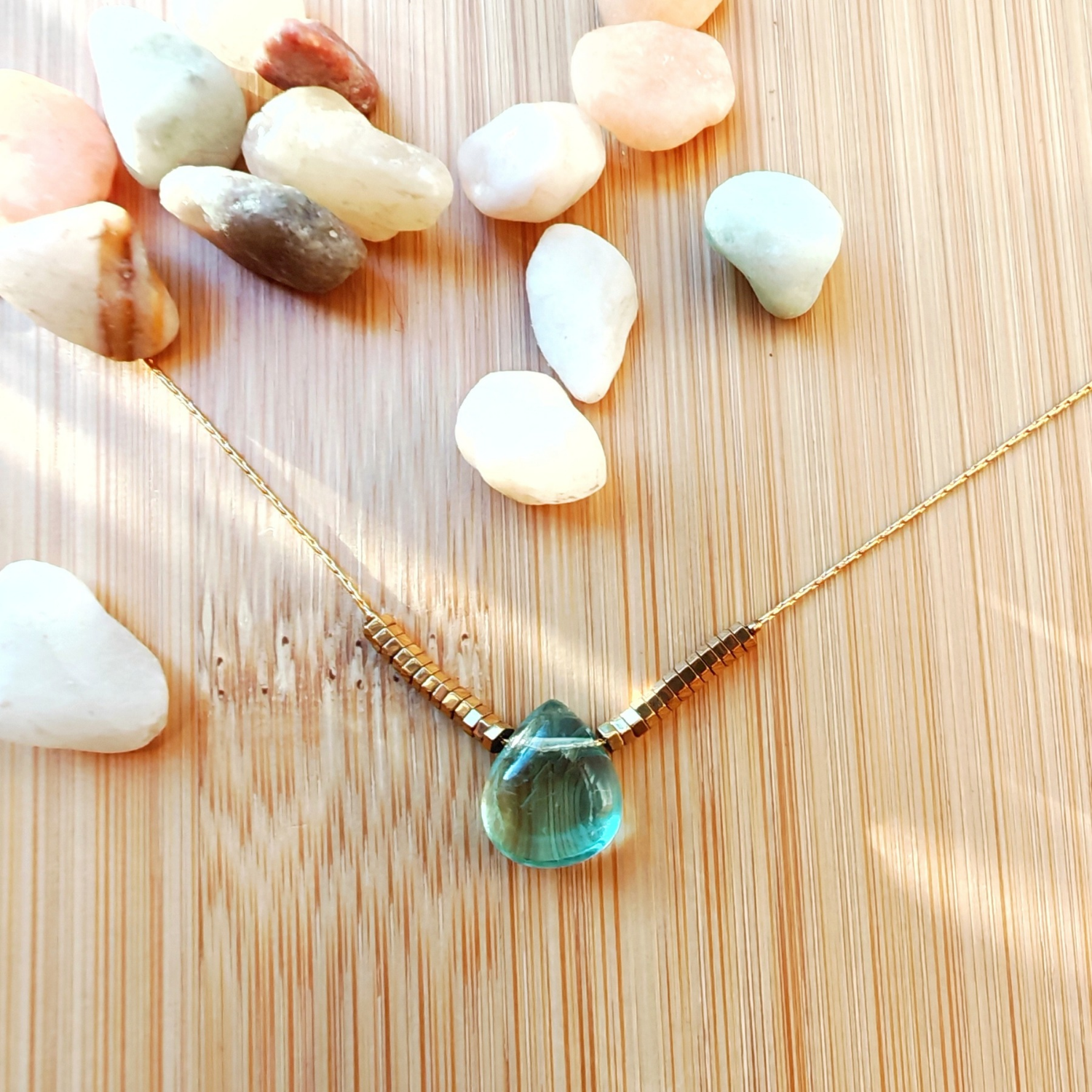 Collar Fluorita – Limpieza Energética, Claridad y Concentración | Mixtilo