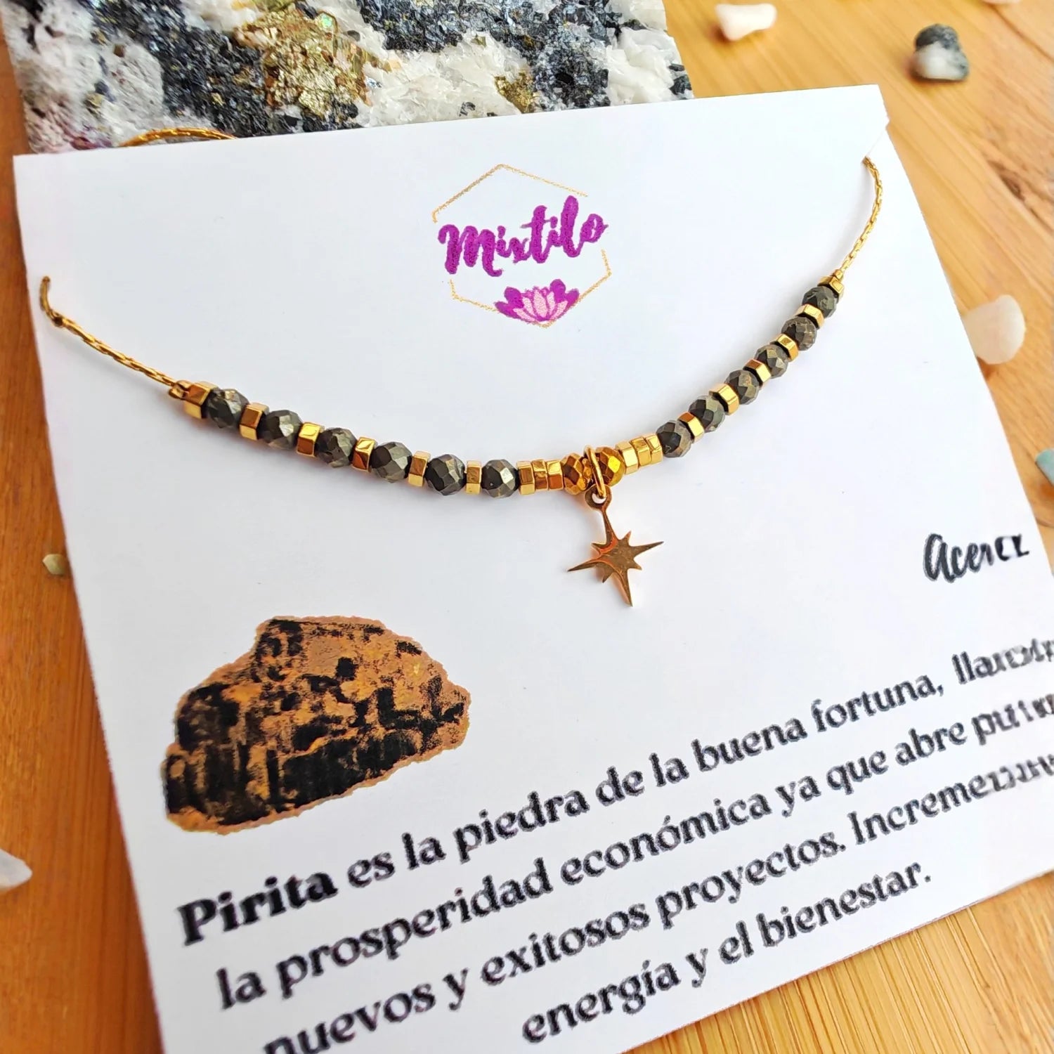 Collar Pirita & Estrella Fugaz - Prosperidad