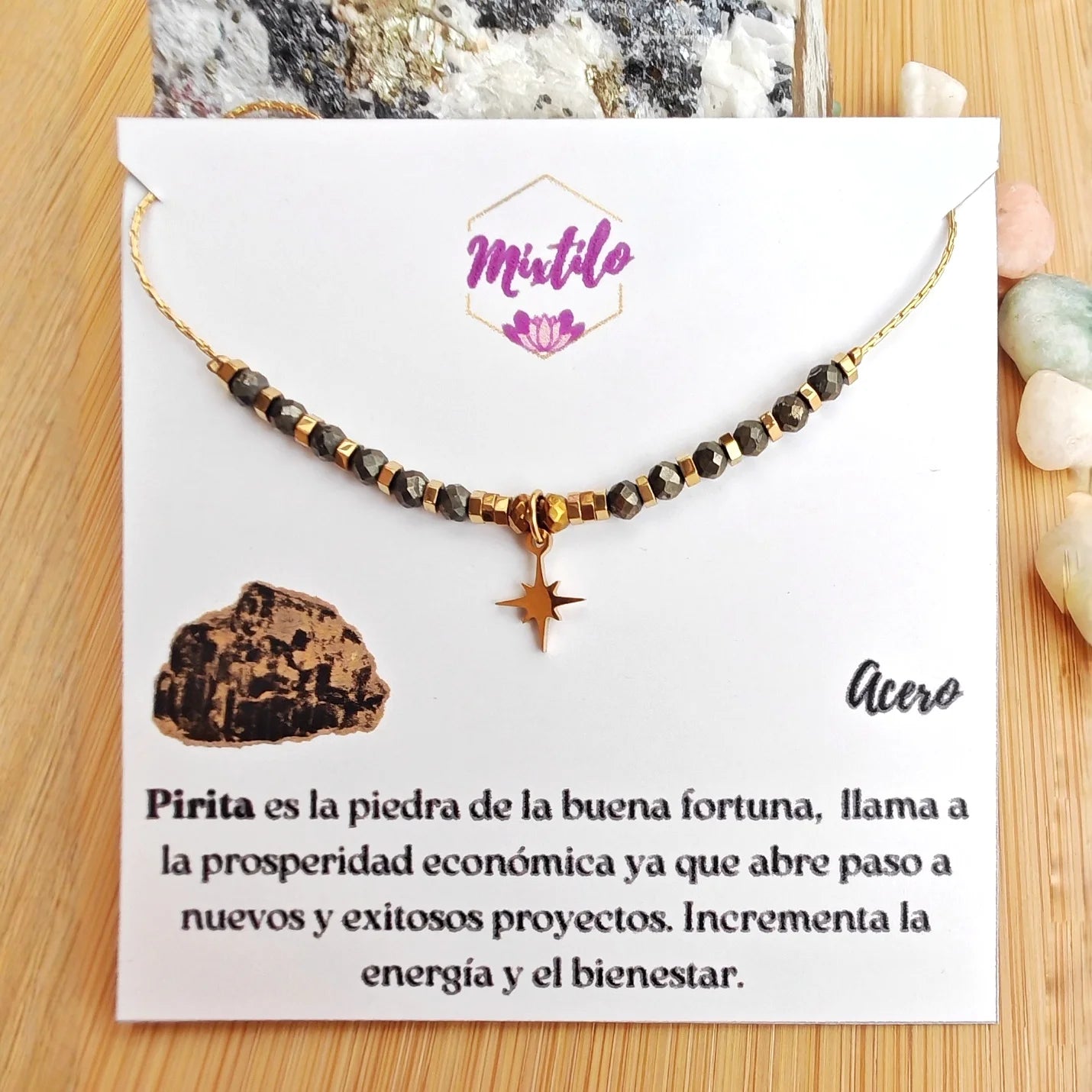 Collar Pirita & Estrella Fugaz - Prosperidad