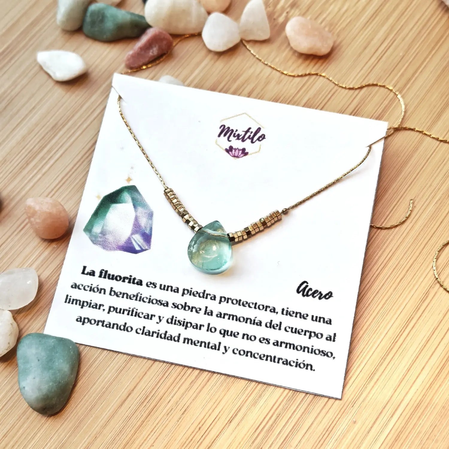 Collar Fluorita – armonía y claridad