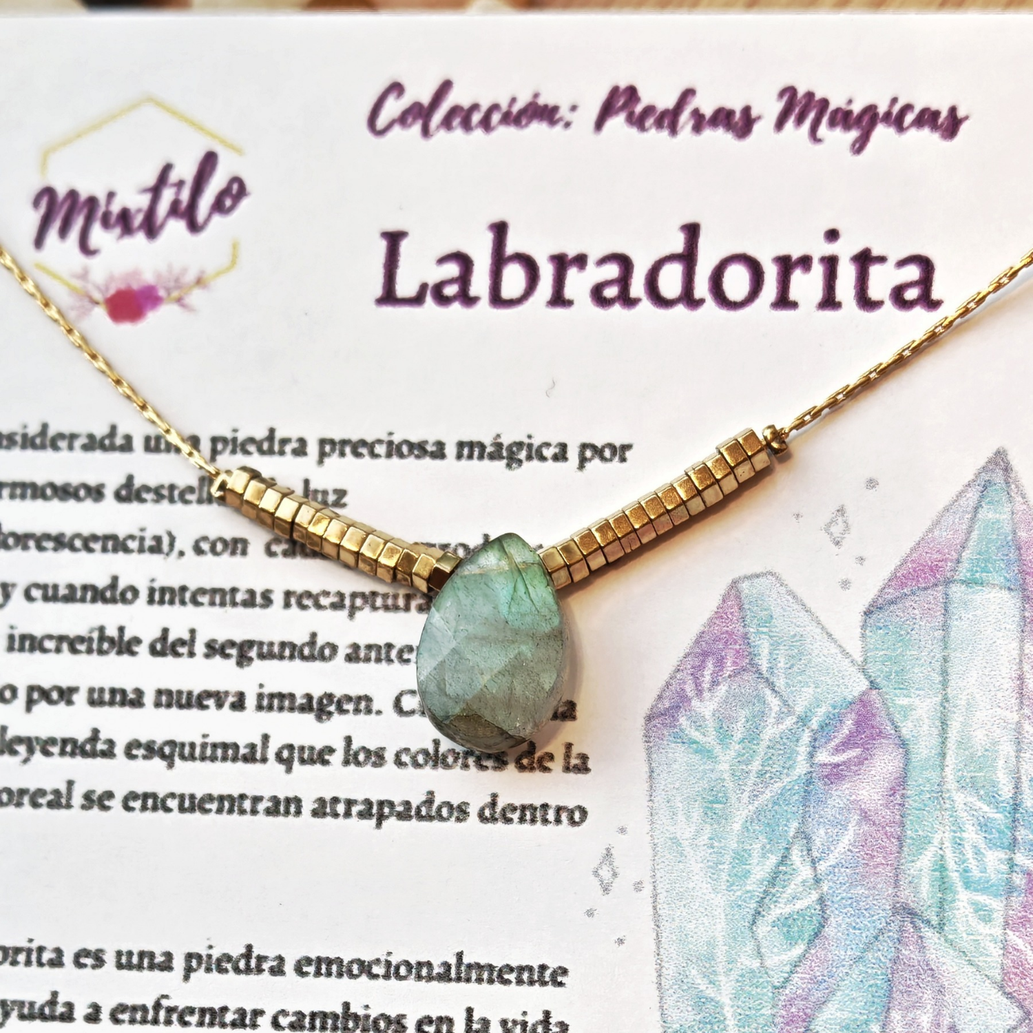 Collar Labradorita –  Perseverancia y fortaleza  | Mixtilo