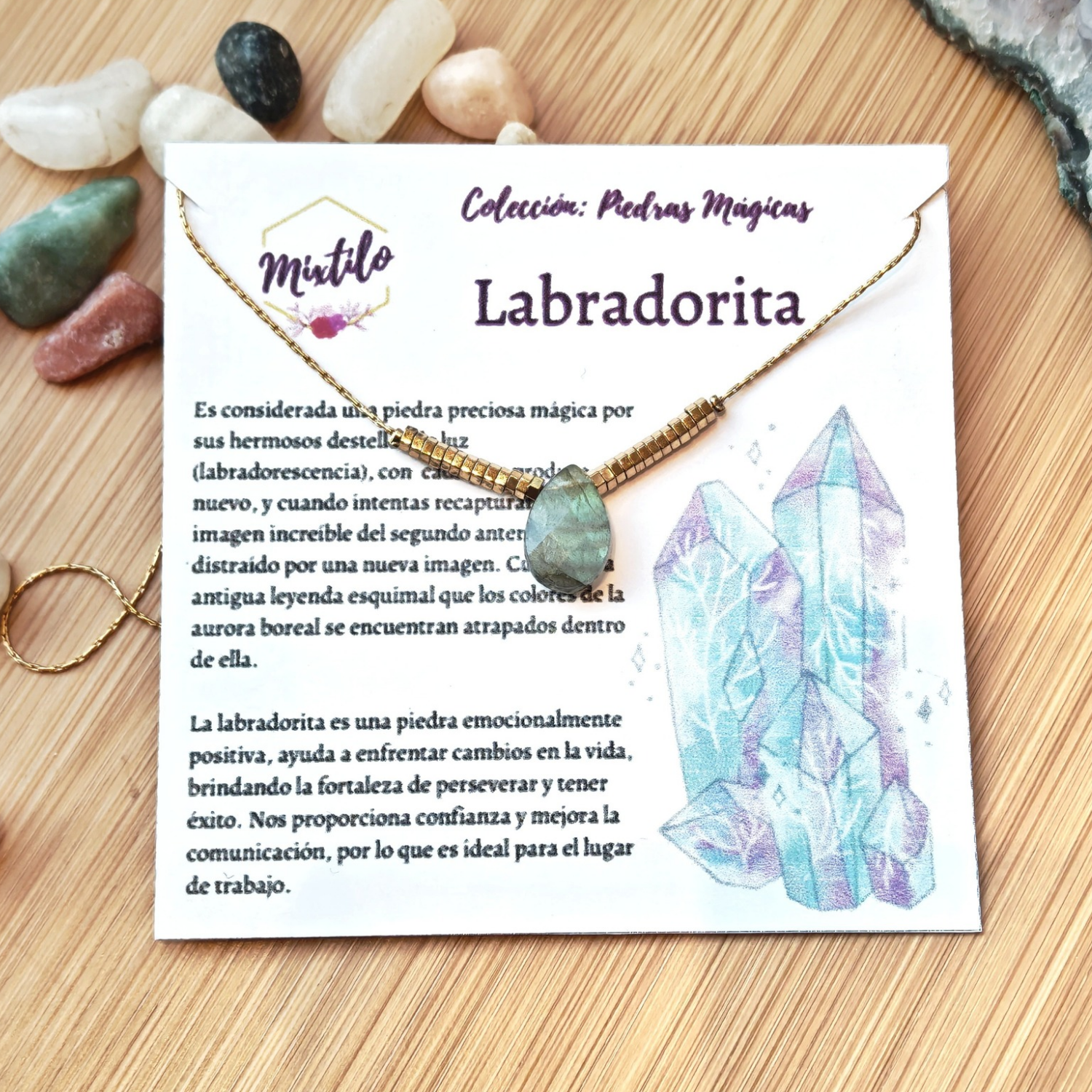 Collar Labradorita –  Perseverancia y fortaleza  | Mixtilo