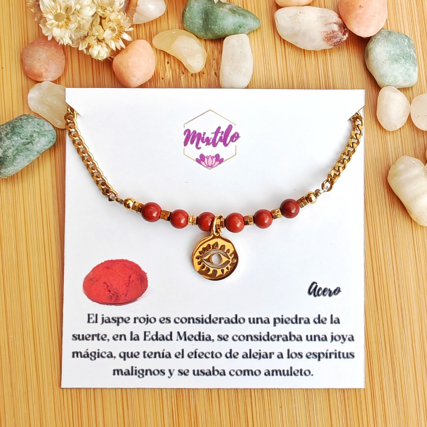 Pulsera de protección Jaspe Rojo | Mixtilo
