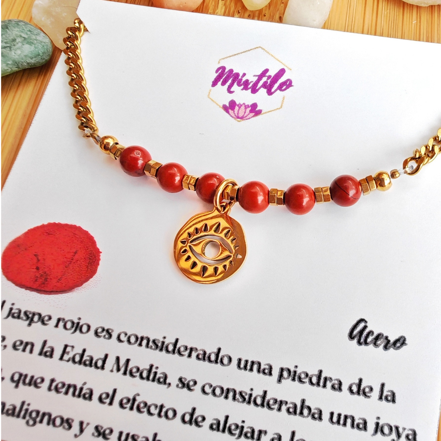 Pulsera de protección Jaspe Rojo | Mixtilo