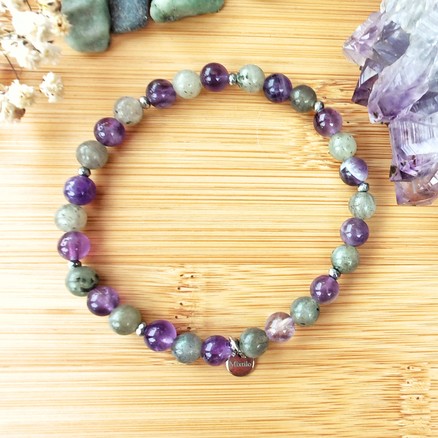 Pulsera intuición y protección - Amatista & Labradorita