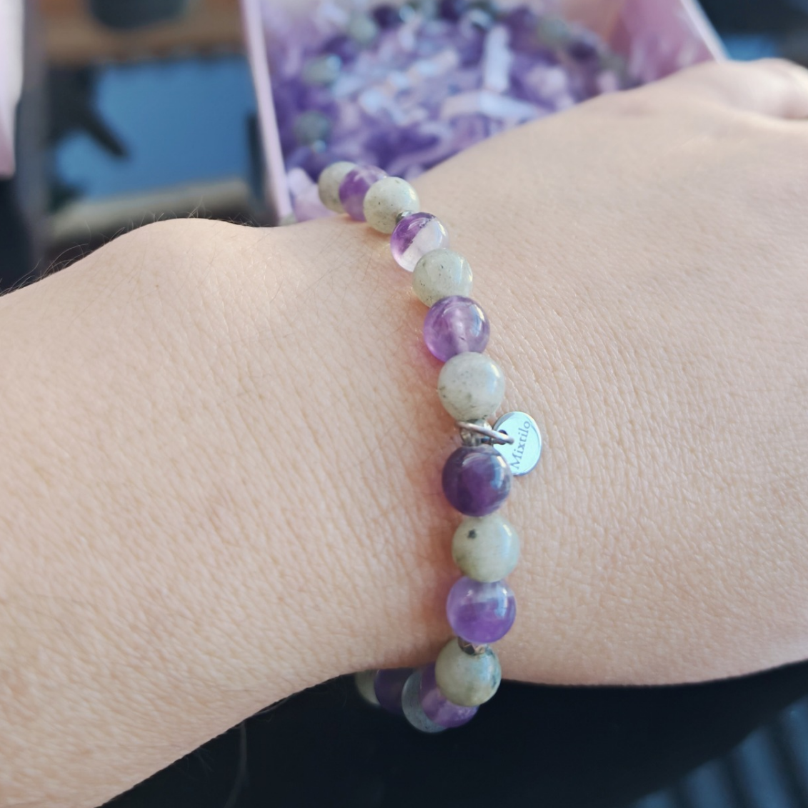 Pulsera intuición y protección - Amatista & Labradorita