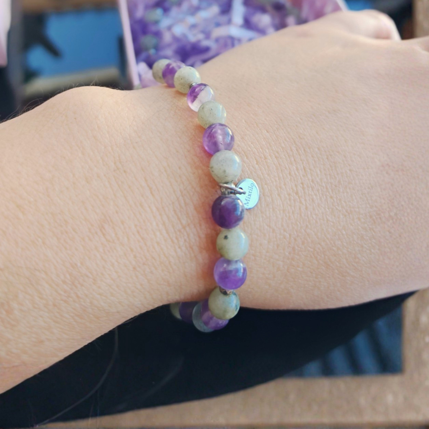 Pulsera intuición y protección - Amatista & Labradorita
