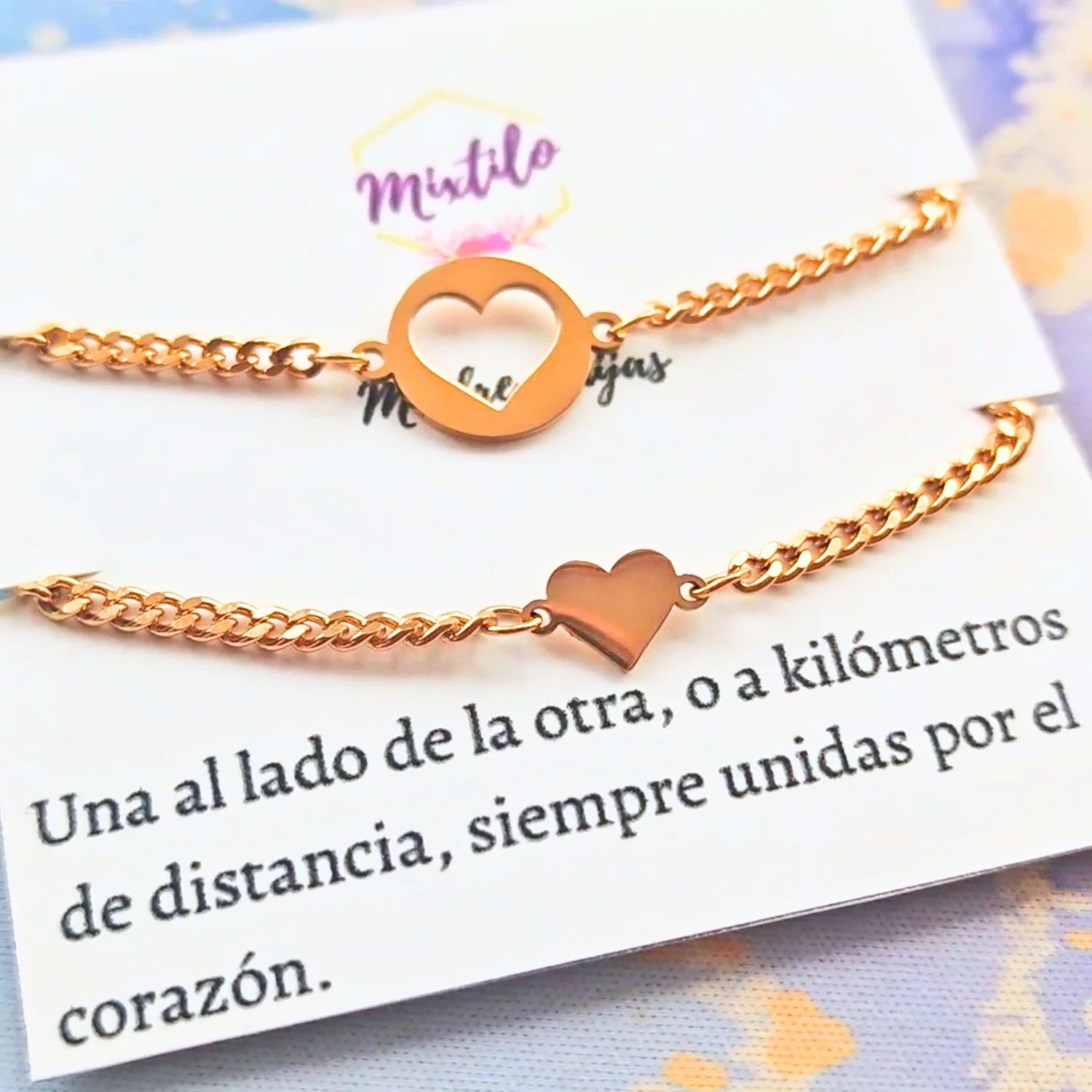Pulseras madre e hija - dorada