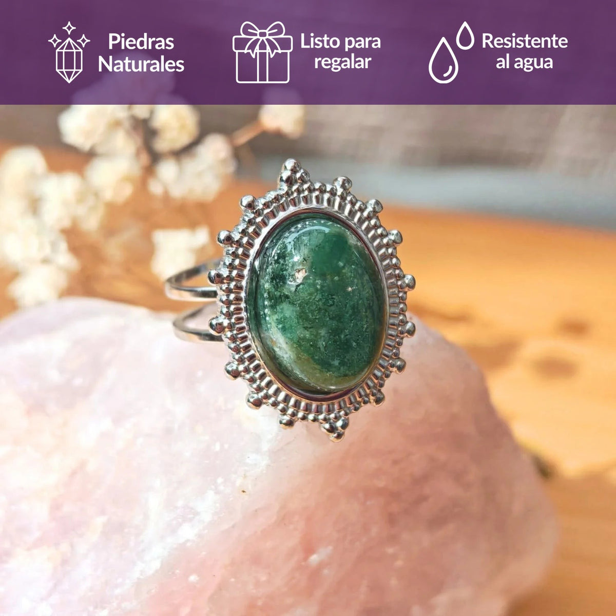 Anillo Agata Musgo