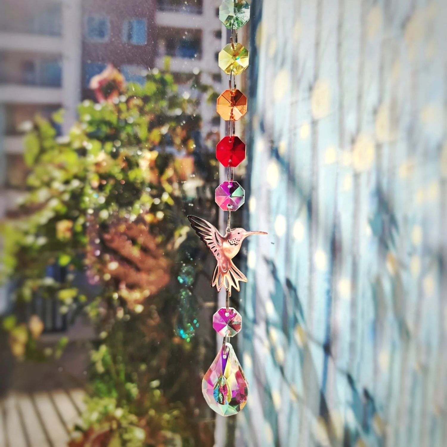 Atrapasol Colibrí 7 Chakras – Energía, Equilibrio y Buenas Vibras | Mixtilo