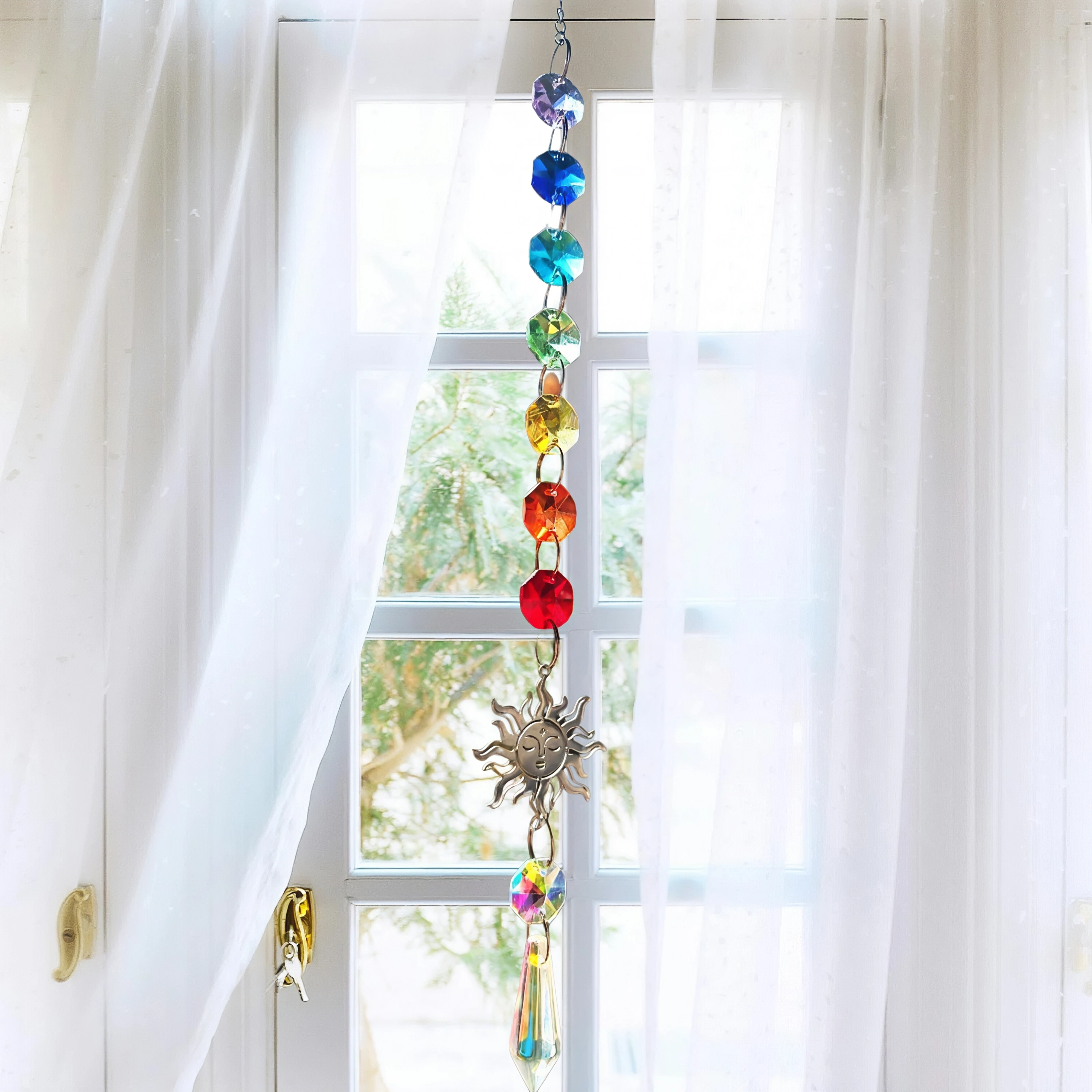 Atrapasol Sol 7 Chakras – Luz, Energía y Armonía para tu Hogar | Mixtilo