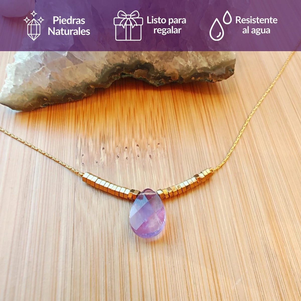 Collar Amatista – Bienestar y equilibrio