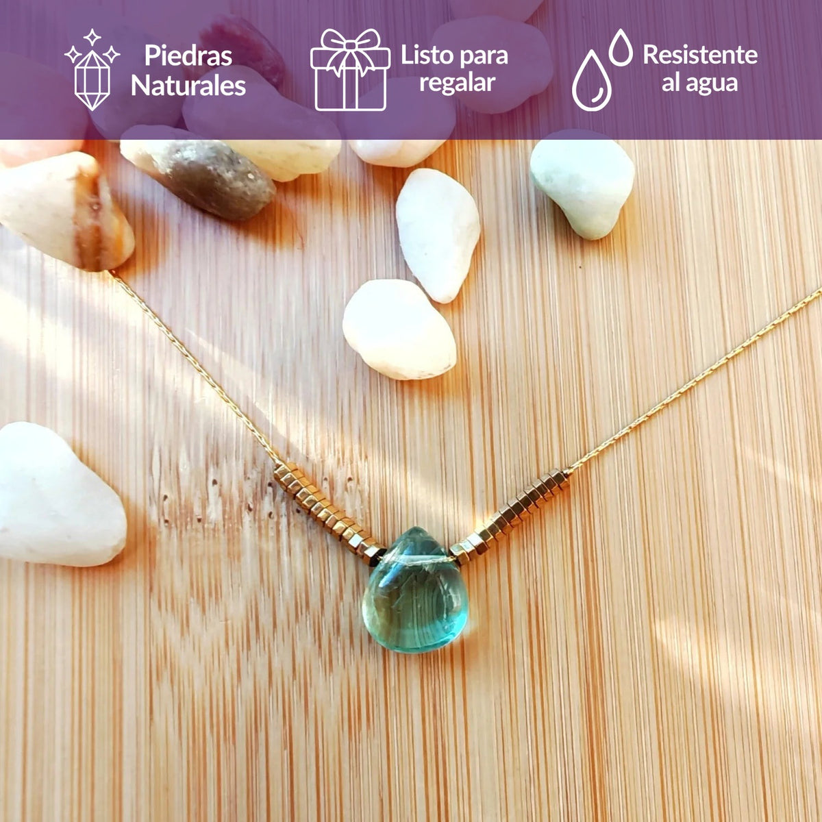 Collar Fluorita – armonía y claridad