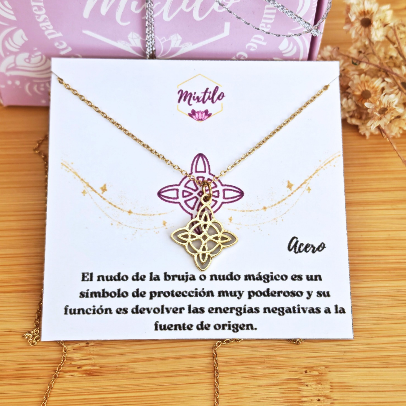 Collar Nudo de Brujas – Protección y Poder Personal