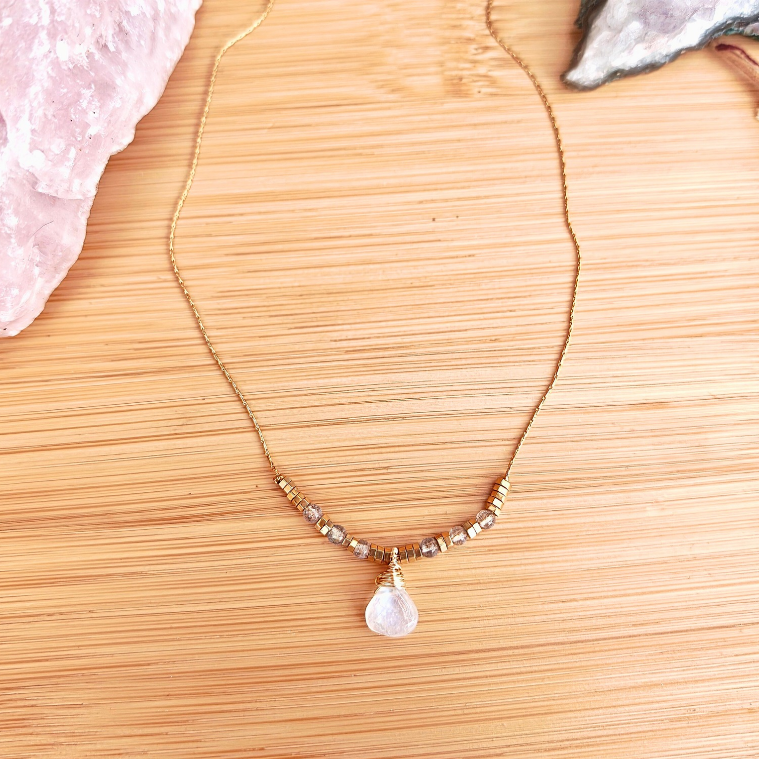 Collar Piedra Luna – Poder Femenino, Intuición y Protección | Mixtilo