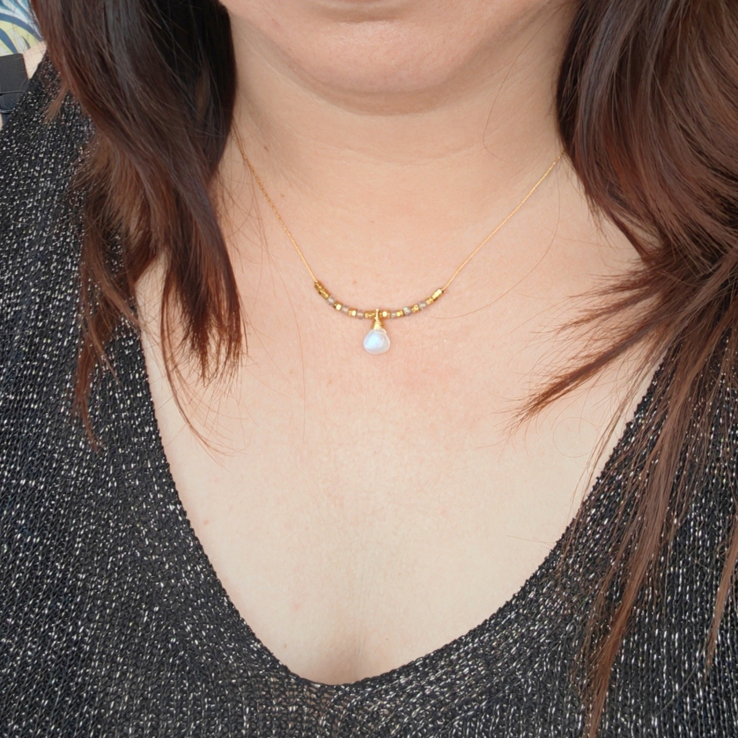 Collar Piedra Luna – Poder Femenino, Intuición y Protección | Mixtilo