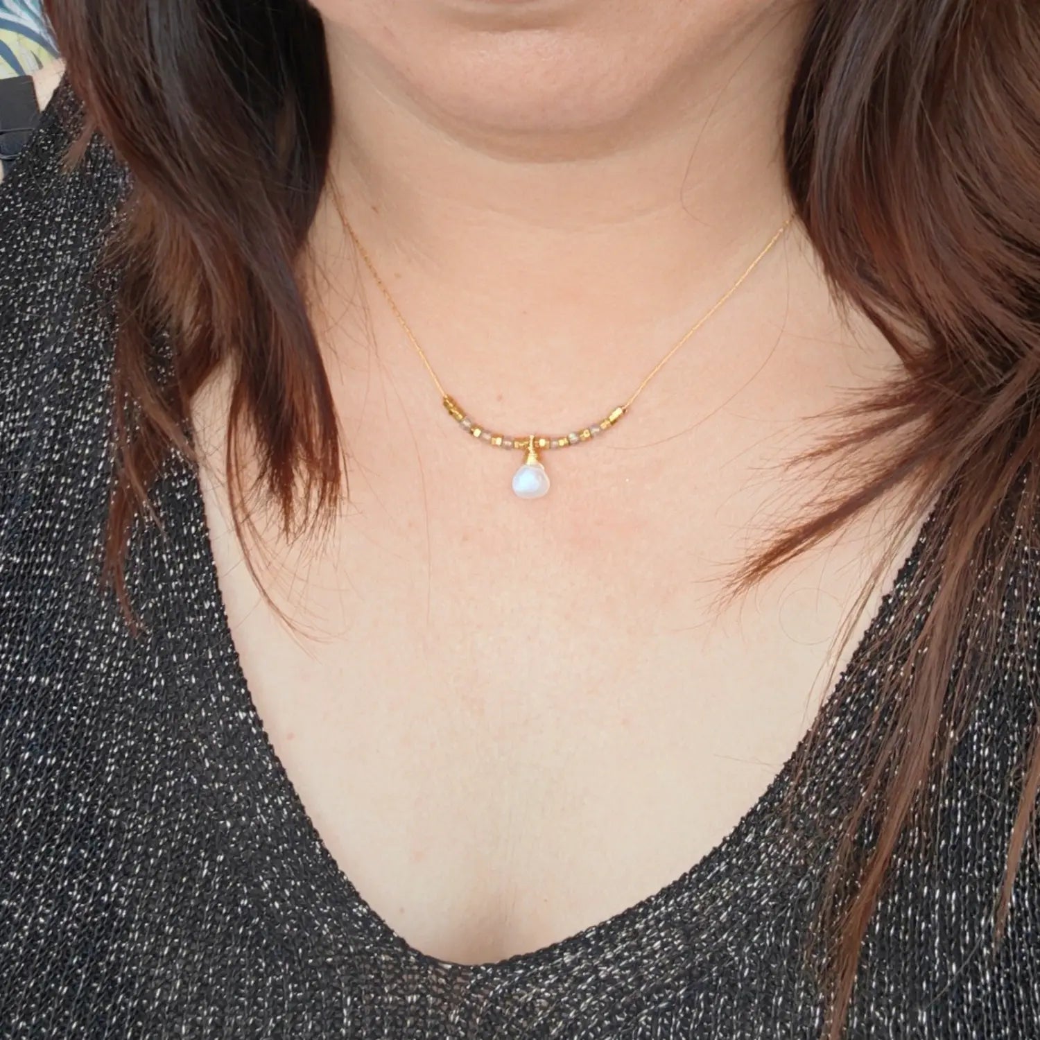 Collar Piedra Luna – Poder Femenino