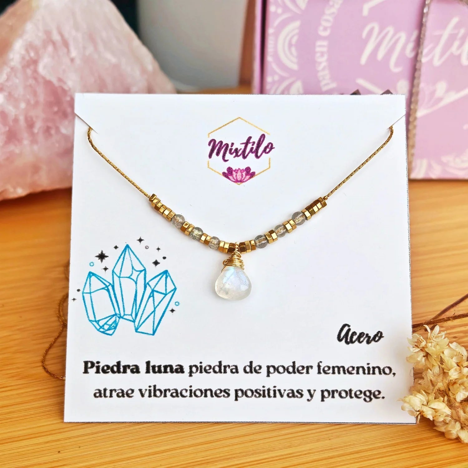 Collar Piedra Luna – Poder Femenino