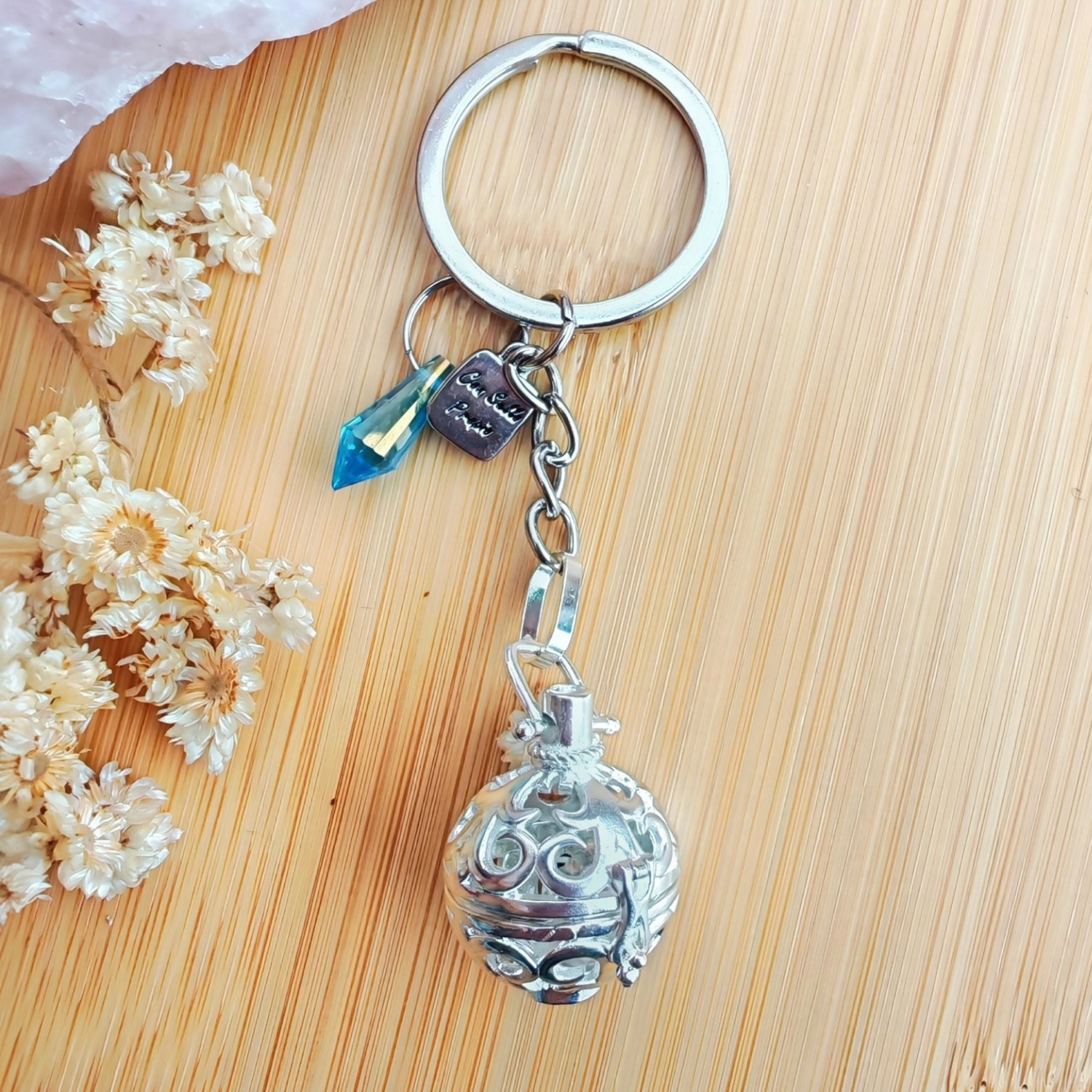 Llamador de Ángeles Esfera Plateado – Energía, Paz Interior y Acompañamiento | Mixtilo