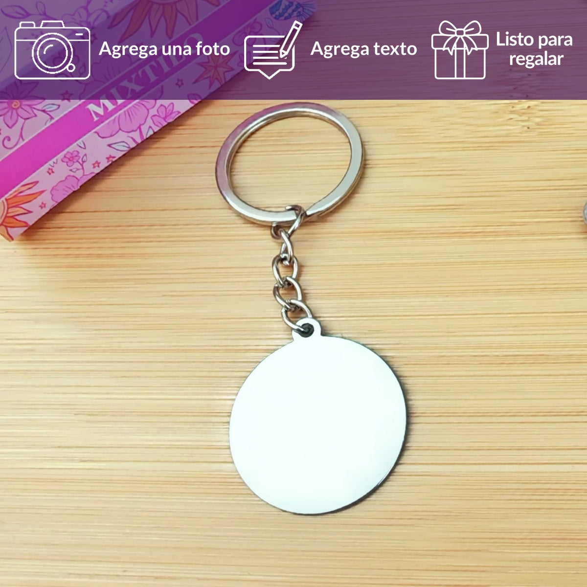 Llavero Personalizado Redondo – Grabado Especial